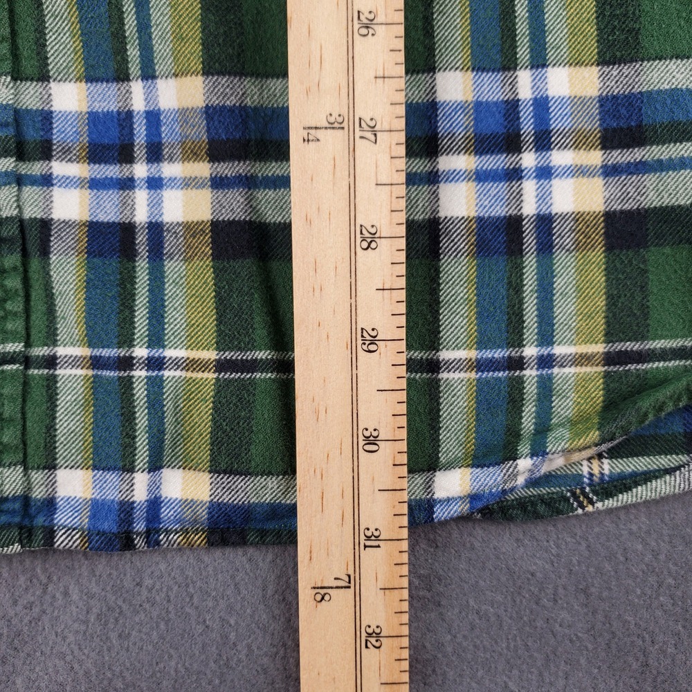 Eddie Bauer Relaxed Fit Plaid Flannel Long Sleeve Button Down Shirt mens LT - Picture 5 of 6